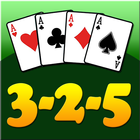 3 2 5 card game أيقونة