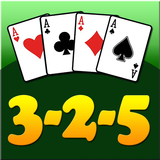 3 2 5 card game أيقونة