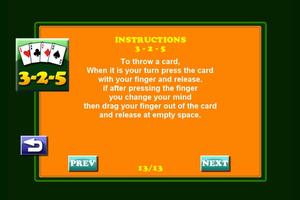 3 2 5 card game تصوير الشاشة 1