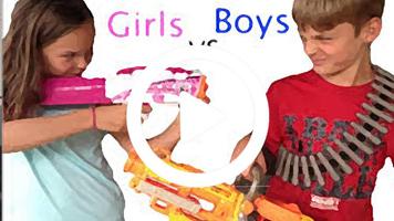 Nerf Gun : Boys VS Girls Affiche