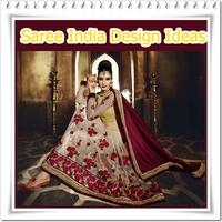 Saree india modern design الملصق