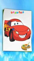 How To Draw Lightning Mcqeen (Cars coloring) Affiche