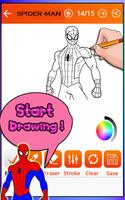 How To Draw Spider-Man (Spider Drawing) Affiche