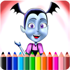 How to Color Vampirina game icône