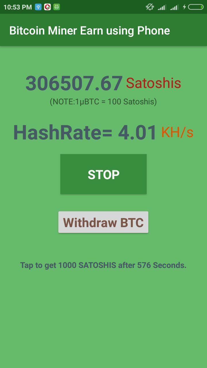 Bitcoin Miner Earn Using Phone For!    Android Apk Download - 
