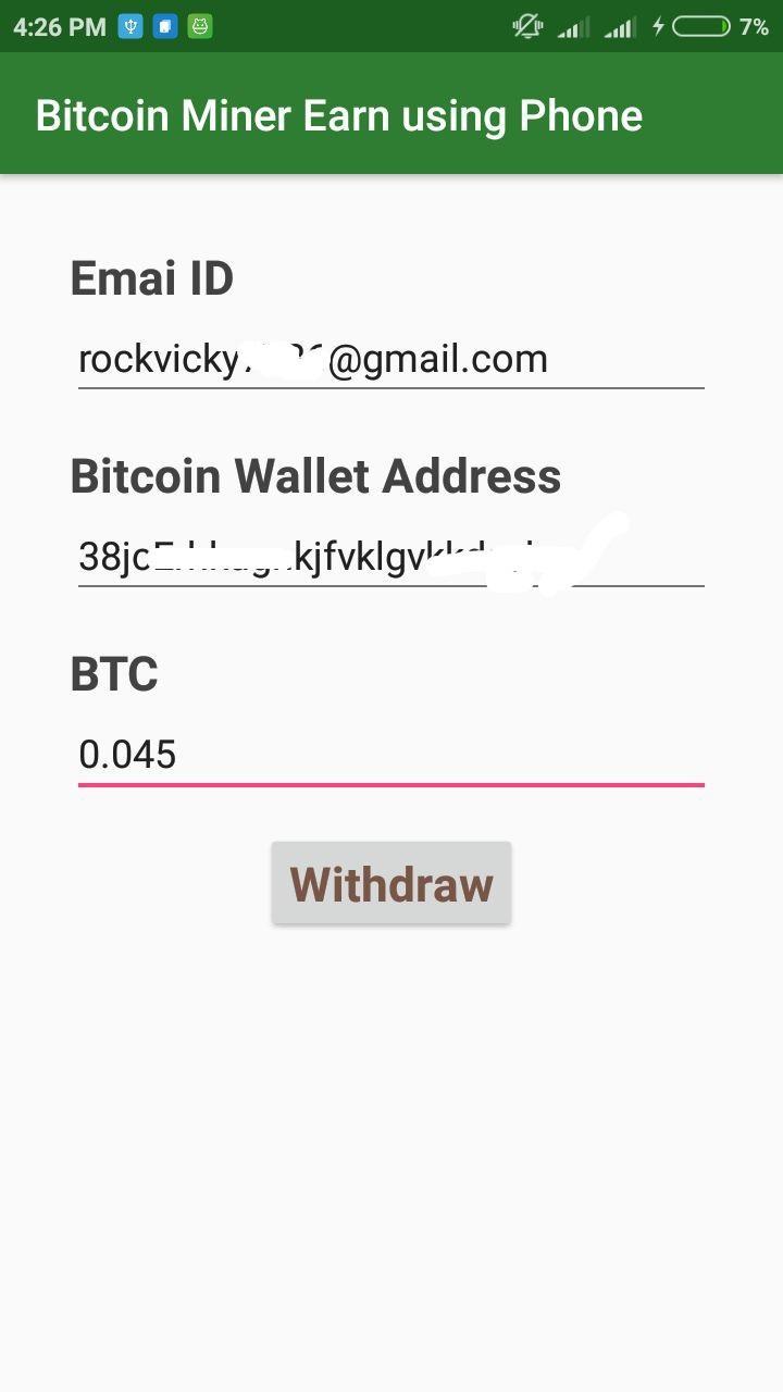 Bitcoin Miner Earn Using Phone For Android Apk Download - 