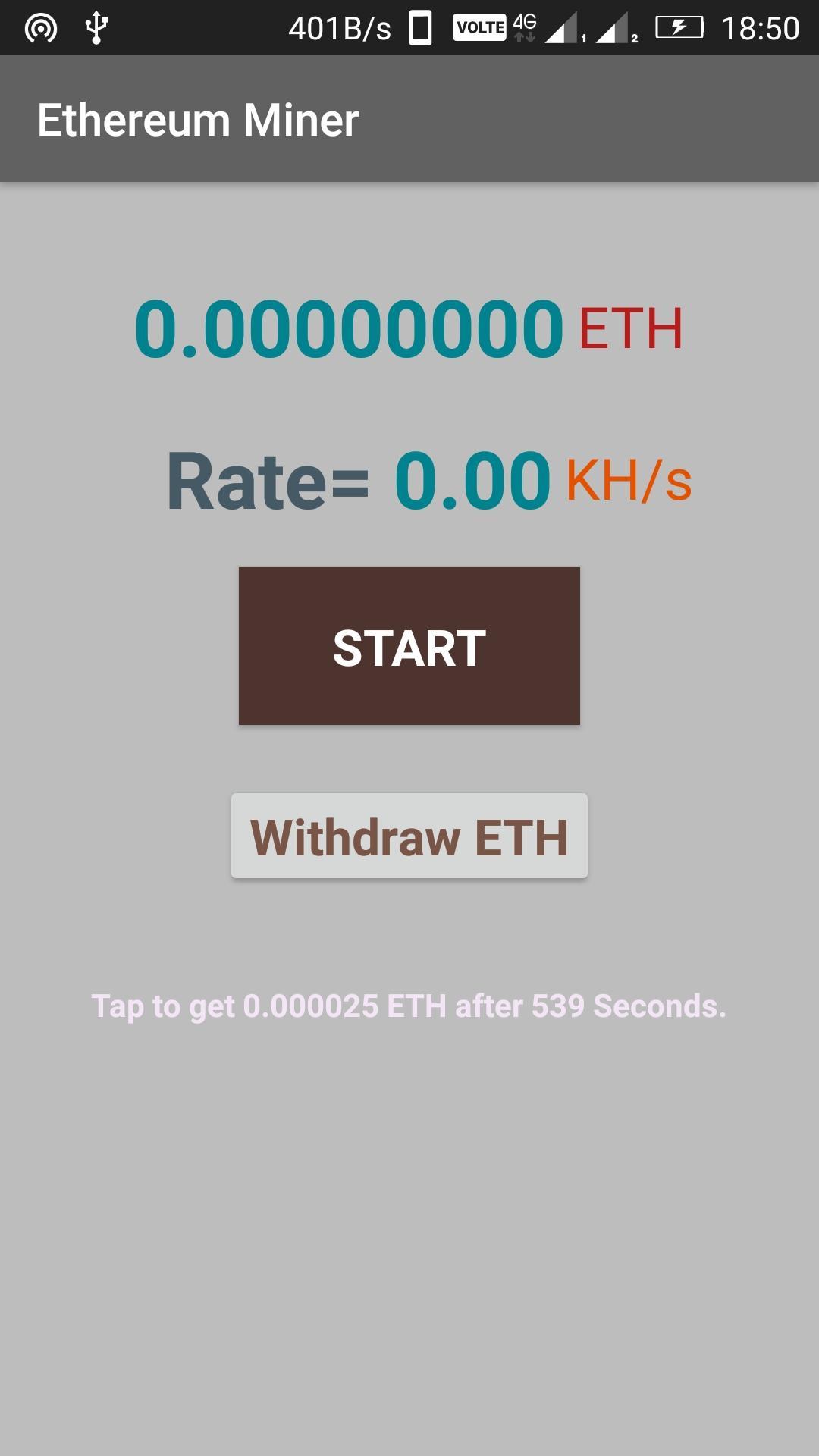 ethereum miner application