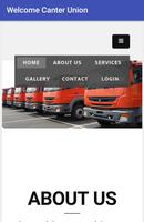 Welcome Canter Union-Online Truck Booking , Load Plakat