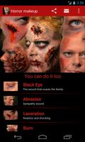 Halloween Horreur maquillage F Affiche