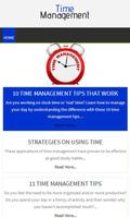 Time Management Tips Poster