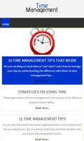 Time Management Tips poster