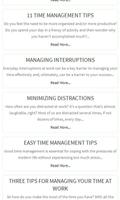 Time Management Tips স্ক্রিনশট 2