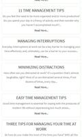 Time Management Tips imagem de tela 2