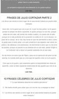 Frases de Julio Cortázar capture d'écran 1