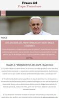 Frases del Papa Francisco постер