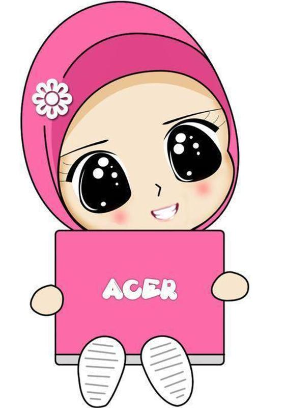 Cute  hijab  cartoon  Muslim HD Wallpaper  for Android APK 