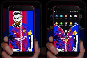Barcelona: Messi Lock Screen اسکرین شاٹ 1