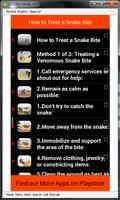 Snake Bite Emergency Tips скриншот 1