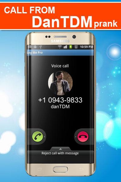 Fake Call From Dantdm Prank For Android Apk Download - dantdm messaged me prank roblox