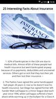 25 Facts About Insurance poster