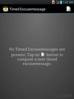 Timed Excusemessage plakat