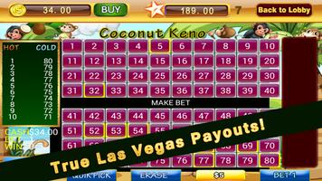 Lucky Keno Game–with Free Bonus Games Vegas Casino syot layar 1