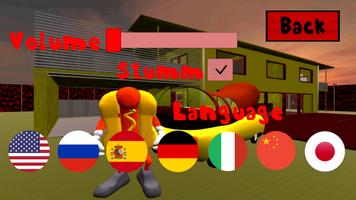 Hello Sausage Neighbor. Hot Dog Run Escape 3D imagem de tela 2