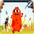 Sausage Party Run : Hot Dog Games icône