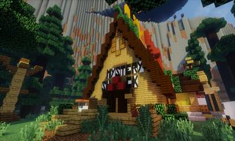 Map Gravity Falls for MCPE Affiche