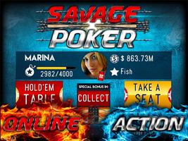 Savage Poker capture d'écran 3