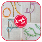 Embroidery Stitches step by step icône