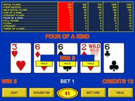 Deuces Wild Poker capture d'écran 2