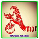 Nombre 3D Ideas de arte APK