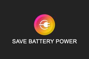 Save Battery Power Affiche