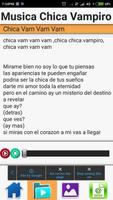 SONGS Chica Vampiro Lyrics capture d'écran 2