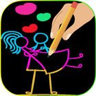 How To Draw Lovely Stickman آئیکن