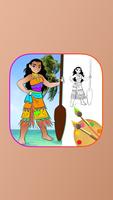 How To Draw Moana characters پوسٹر