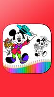 How To Draw Mickey Mouse characters পোস্টার