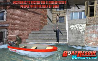 Rescue Boat Mission In Flood poster