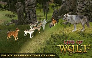 Trò chơi săn thú vật săn mồi - Wolf Simulator ảnh chụp màn hình 1