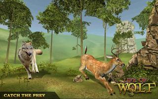 Jeu de survie chasse aux animaux - Wolf Simulator capture d'écran 2