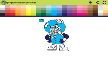 spongeboobe coloring book free Ekran Görüntüsü 2