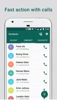 برنامه‌نما Contacts عکس از صفحه