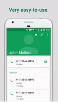 برنامه‌نما Contacts عکس از صفحه
