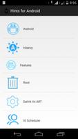 Hints for Android الملصق