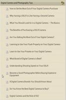 DSLR and Photography Tips Screenshot 1