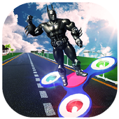 Bat Hero Fidget Spinner Rider icon