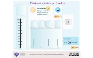 Wishball challenge: tenths Affiche