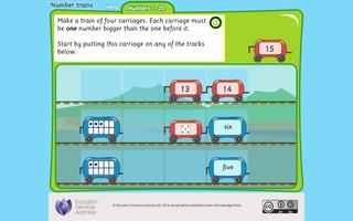 Number trains: numbers 1-20 capture d'écran 1