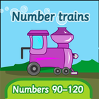 Number trains: numbers 90-120 icône